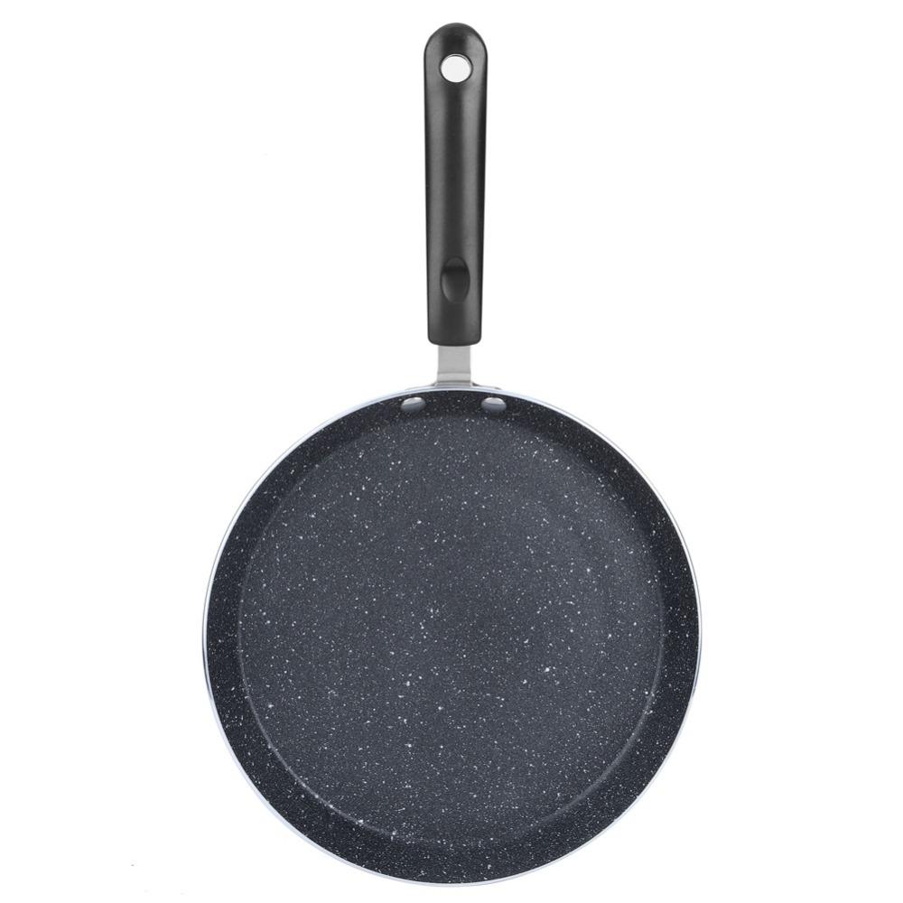Round Shape Nonstick Crepe Pan Aluminum Alloy Flat Skillet Pan Pancake Egg Pizza Tortilla M