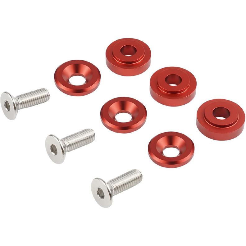 Bevinsee Shifter Base Bushings Compatible with Honda Civic FN2 Type R FD2 Type R 2006-2011 Red