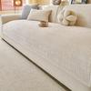 Cream Chenille Sofa Cushion – All-Season, Nordic Style, Non-Slip, Universal Fit