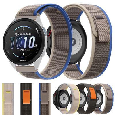 Cinturino in Nylon Trail Loop per Garmin Venu 3/Forerunner 255 245 265 Music/Vivoactive 4 3 Band Venu 2 Plus Cinturino Sportivo 20mm 22mm Braccialetto