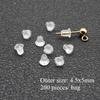 Earrings Screw Backs Anti-Pain Ear Clip Rubber Silicone Earring Back Stoppers for Stud Earrings Ear Plug Blocked Caps DIY Making