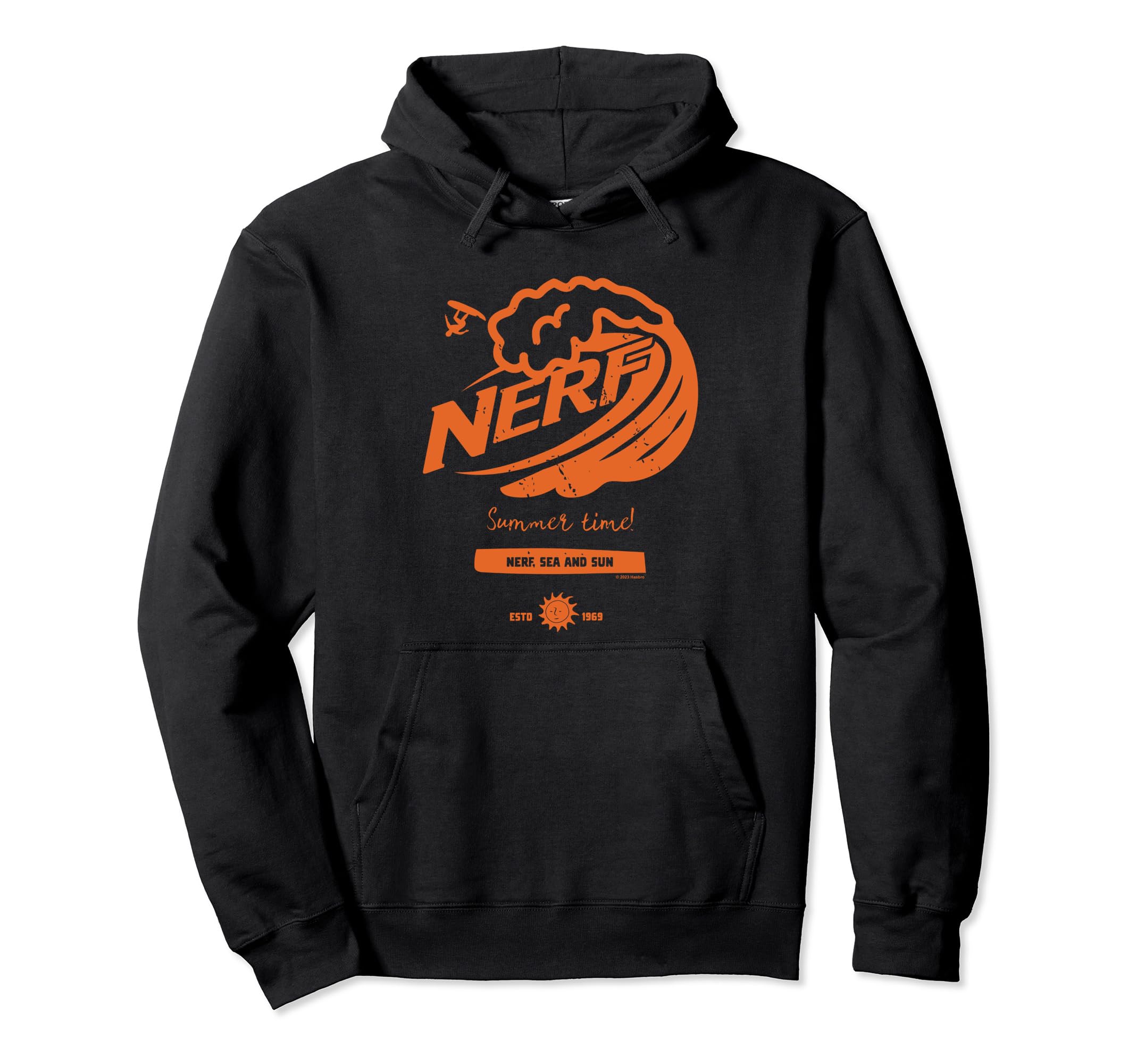 Nerf Время Лета! Худи Nerf Sea and Sun Estd 1969 с эффектом потертости