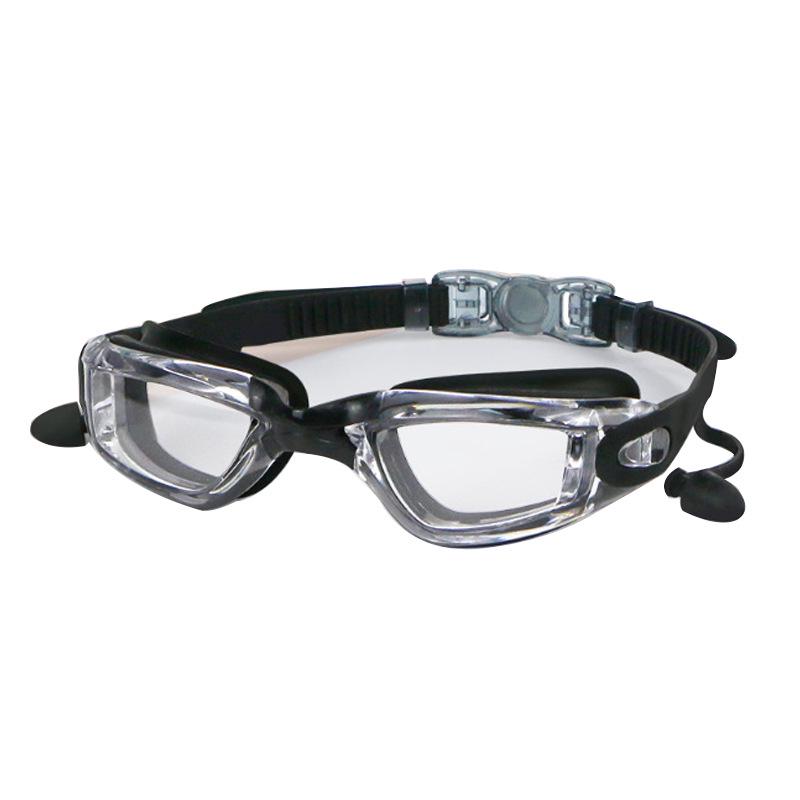 Anti-Beschlag-Schwimmbrille für Myopie – HD, wasserdicht, Silikon, galvanisiertes Finish