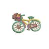 Vintage Rhinestone Bicycle Brooch - Unisex Alloy Pin with Creative Flair