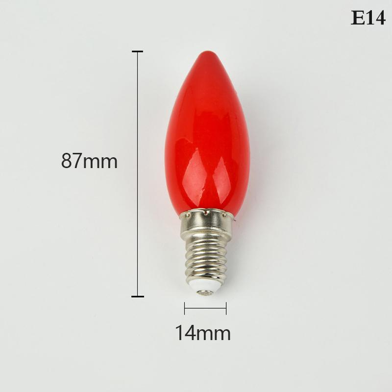 1Pc Led Altar Bulb E12/E14 Red Candle Buddha Lamp Temple Decorative Lamp