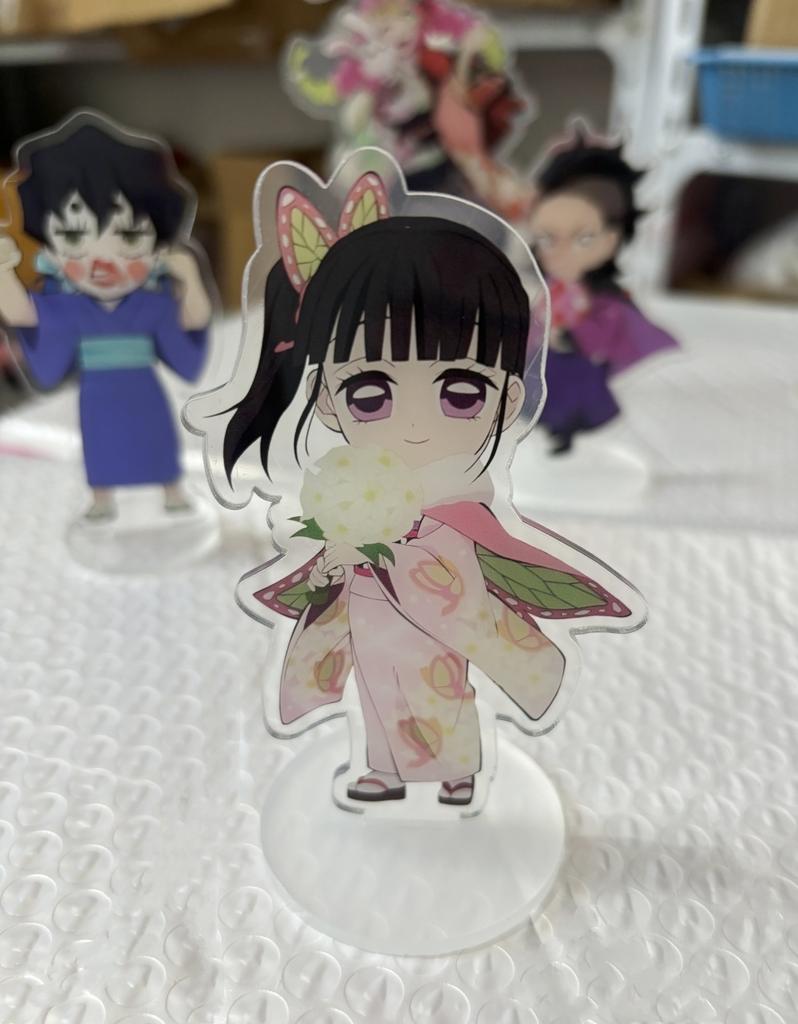 demon slayer anime acrylic stand Lihualuo double layer double sided10CM desktop decoration minifigure toy birth date present keychain