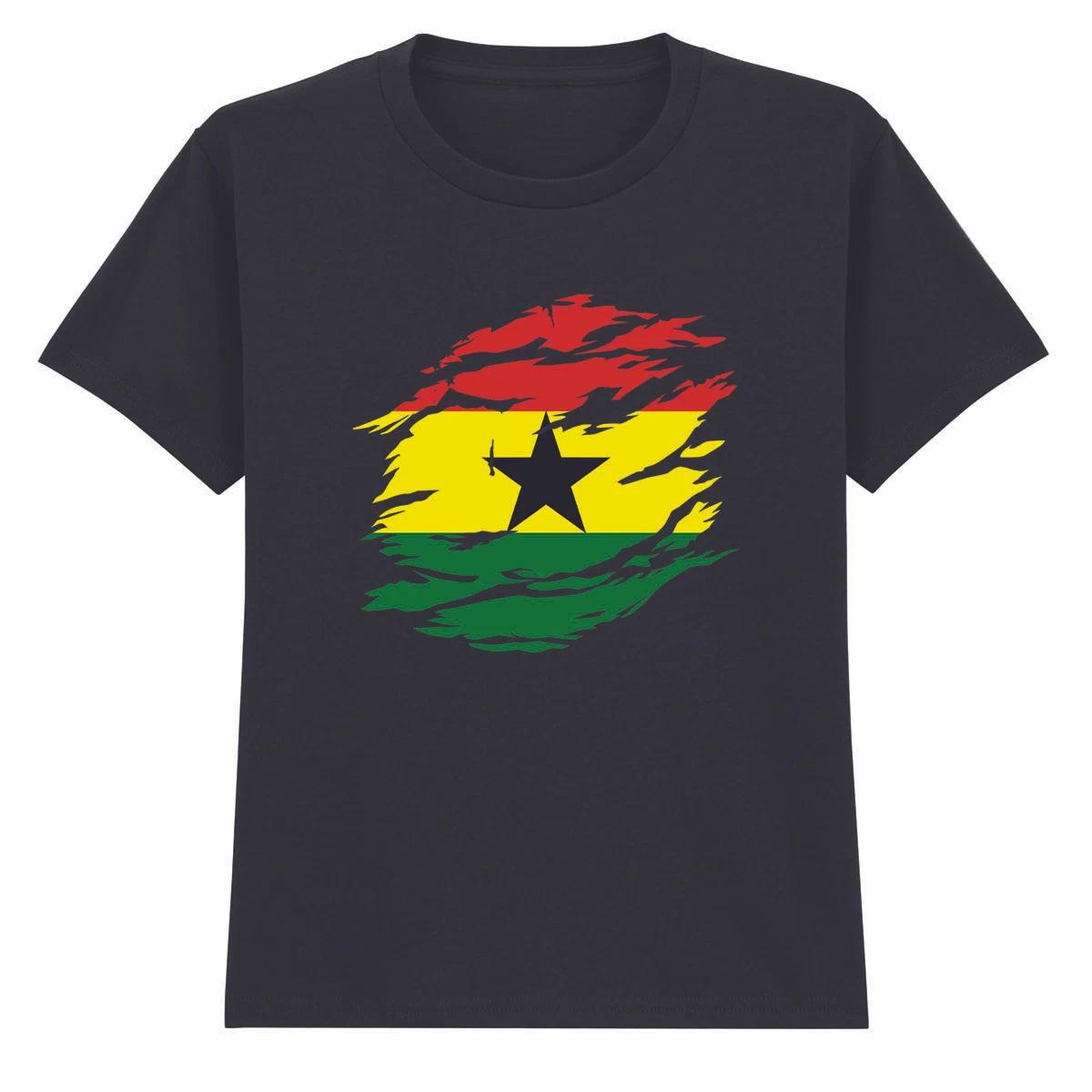 

Ghana Distressed Flag Kids T-Shirt Countries Ghana Heritage Boys Girls 150
