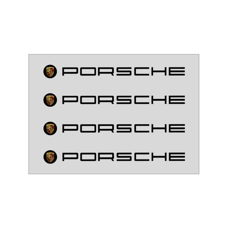 4Pcs Car Door Handle Stickers Tire Rear View Mirror Decals Auto Styling For Porsche 911 918 928 944 968 Boxster Cayenne Macan Panamera
