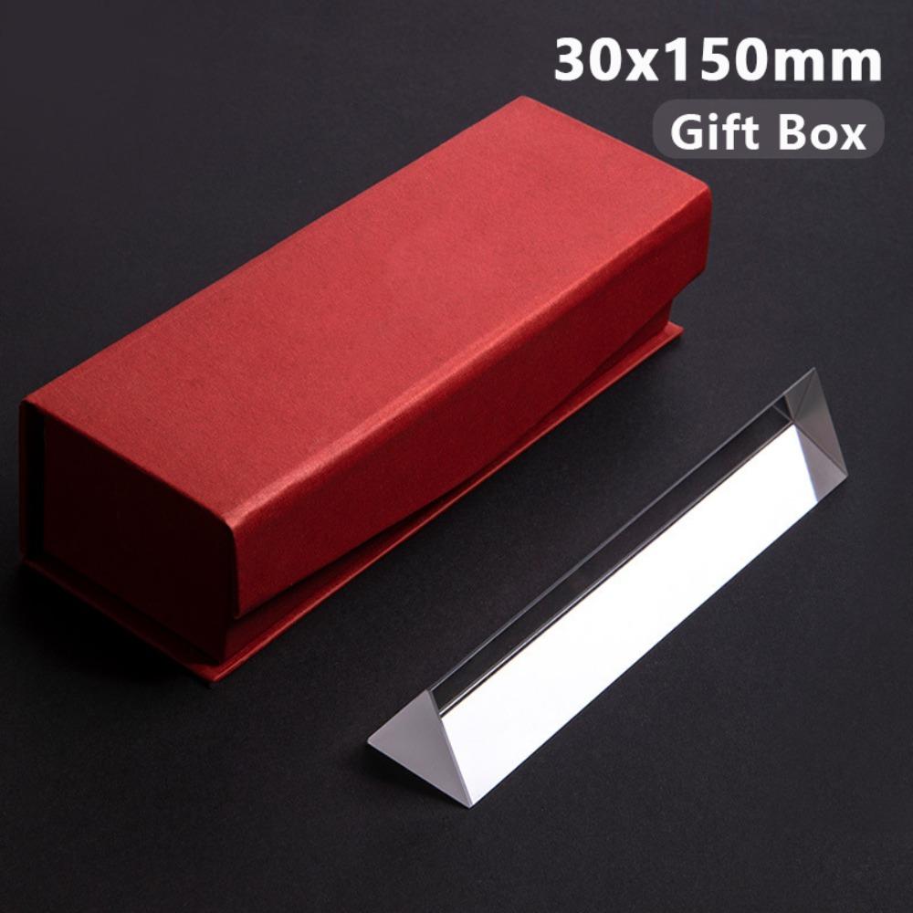 Crystal Physical Optics Prism Optical Glass Seven Colors Rainbow Triangular Prism Prism Design Seven Color Triprism
