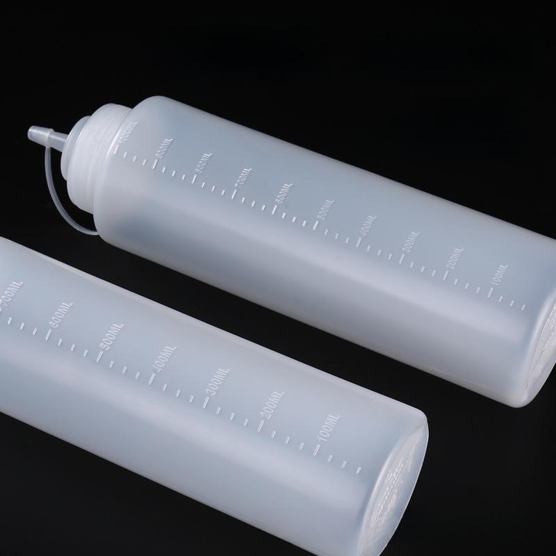 240ml PE Quetsch-Saucenflasche mit Skala für Ketchup & Salat