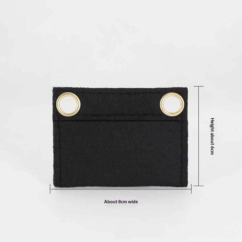 Felt Wallet Insert Purse Chain Strap Purse Handbag Chains Insert Organizer Purse Insert Women Crossbody Convert Liner Insert black