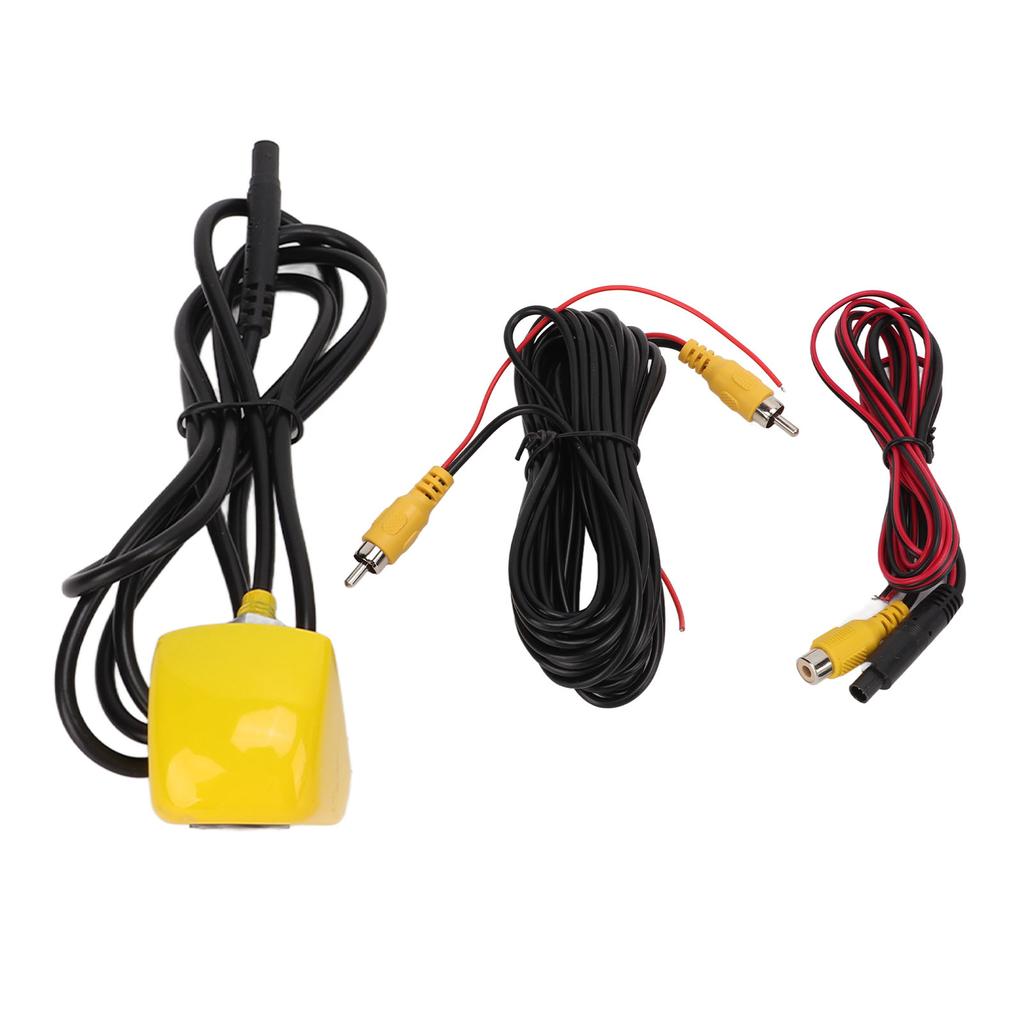 Backup Camera Front Rear Side 170 Degrees  Wide Angle Night Vision Upside Down IP67 Waterproof Yellow Universal