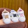 Soft Sole Sports Shoes for Babies (0-12 Months) - White Walking Sneakers