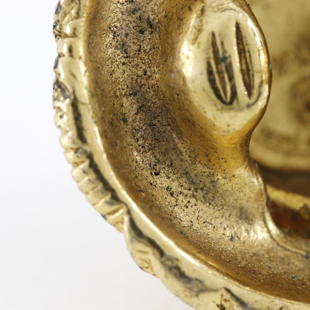 CHANEL Earring Plated Gold 30.2g Women Used