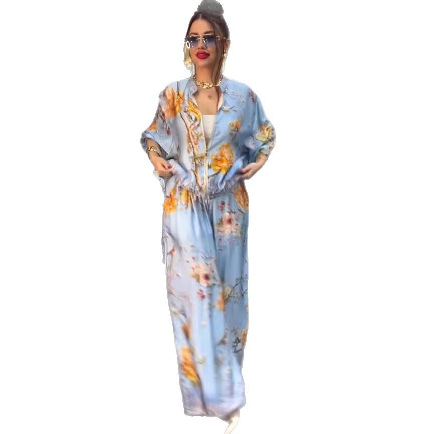 

2026 European Elegant Cross-border V-neck Button Dress Suit Set Small