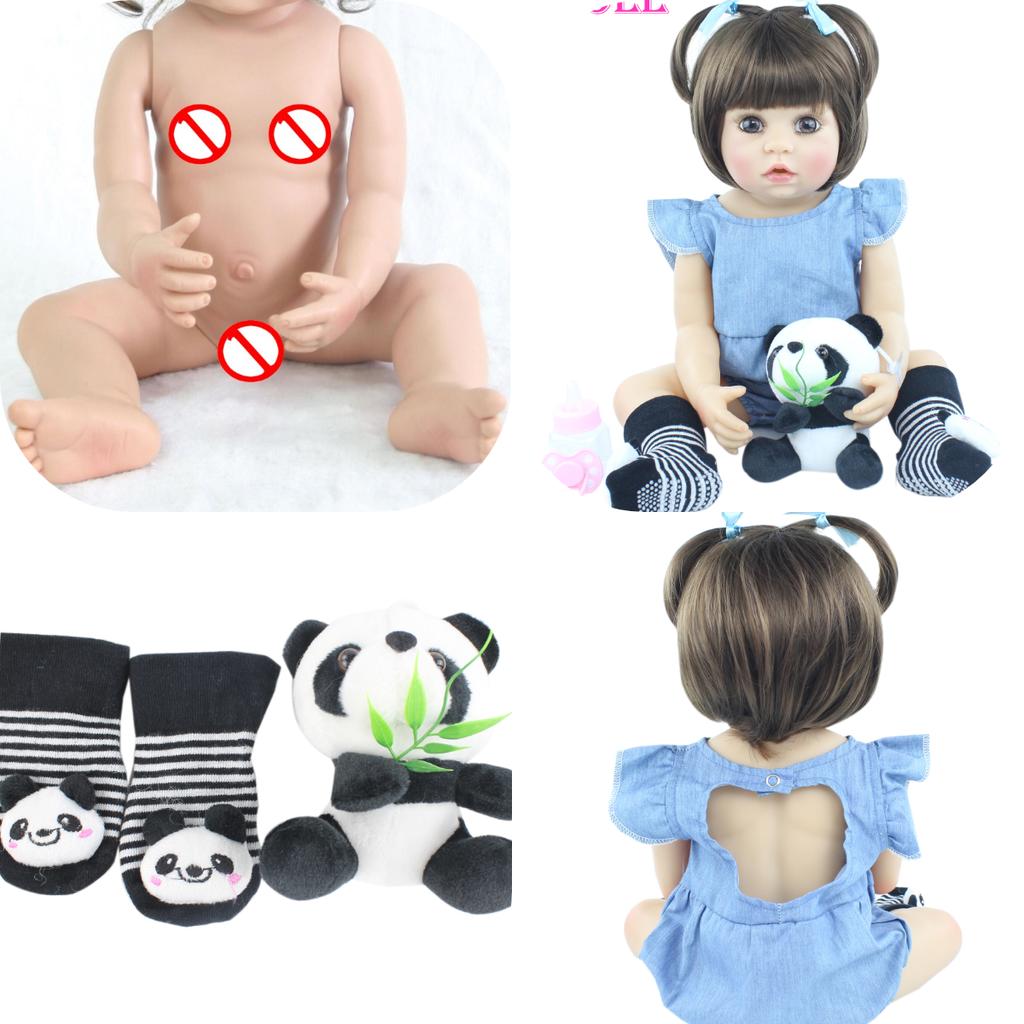 BZDOLL 55cm miękkiego silikonu Reborn Doll zabawka 22 cali jak prawdziwy winyl żywe dzieci element ubioru księżniczka maluch dziewczyna piękny prezent urodzinowy dla dzieci