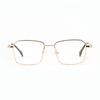 Brille Ss9188 Metall Quadratisch Transparent Retro Flachspiegel