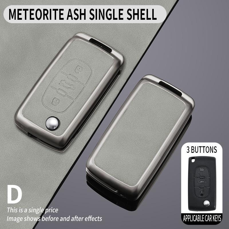 Compatible Key Case for Citroen Sega Triumph 2012-2016 - Folding Shell & Buckle
