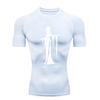 Gothic Ghost Design  Men's Sports T-shirt Training Fitness Compression Workout T-Shirt Athletic Tees