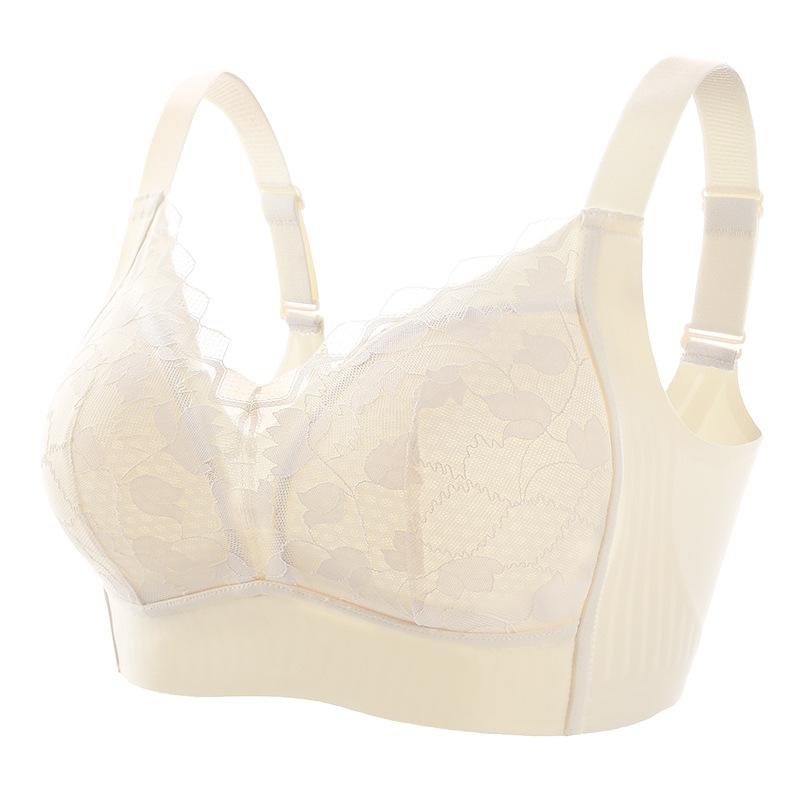 Anti Sagging Seamless Lingerie for Women Thin and Gathered Bra Without Steel Ring Plus Size Push Up Bra for Women