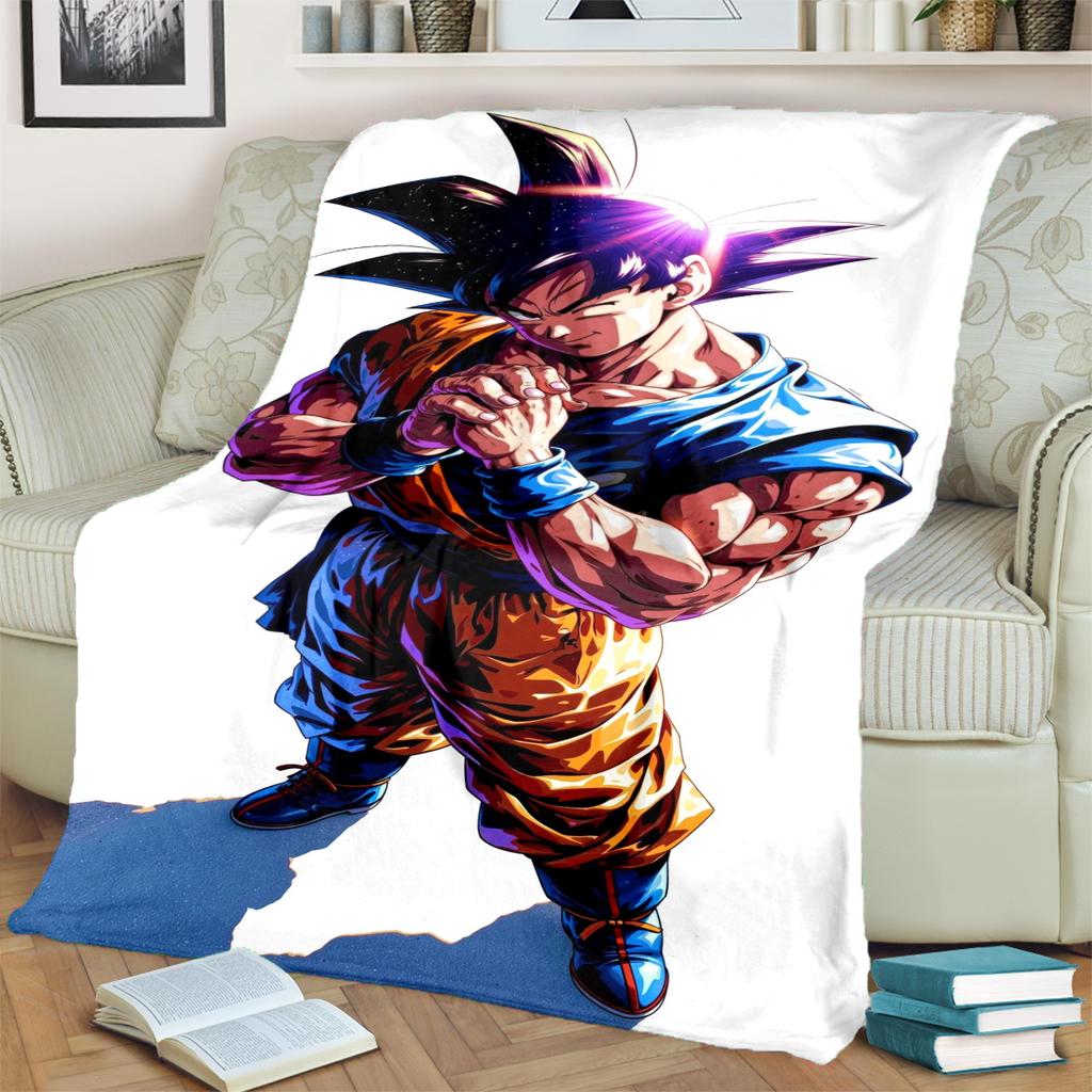 Dragon Ball! Flannel Warm Blanket Comfortable for Bedrooms, Sofas, Beds, Chairs, Picnics, Travel