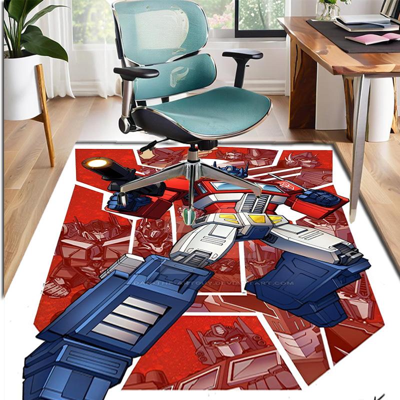 Transformers Pattern Rug, Indoor/Outdoor Mat, for Picnic, Gameroom, Bedroom, Office, Living Room, Home Decor Carpet, Birthday Gift