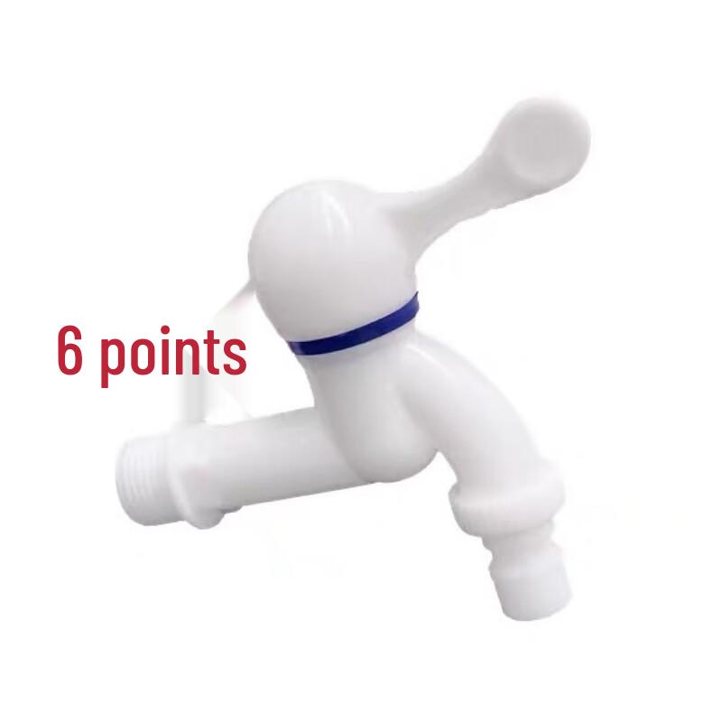 TLXT Plastic Utility Faucet for Washing Machines (6-Pack)