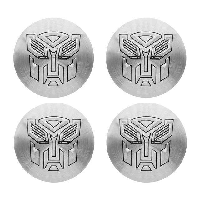 Vdkz3 56MM Transformers Emblem Car Wheel Hub Center Caps Rim Cover Badge Stickers Auto Accessories For Ford Focus Fiesta Ranger Mondeo