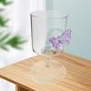 Decorative INS Butterfly Wine Glass INS Champagne Drinkware Glasses High Legged Glass Cup  Women
