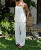 Ingi Active Summer Boots Wide Pants Ivory