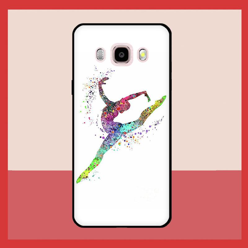 Gymnastics Watercolor Printing Case For Samsung Galaxy A3 A5 2017 J1 J3 J5 J7 2016 A6 A8 Plus A7 A9 J8 J4 J6 2018 Cover