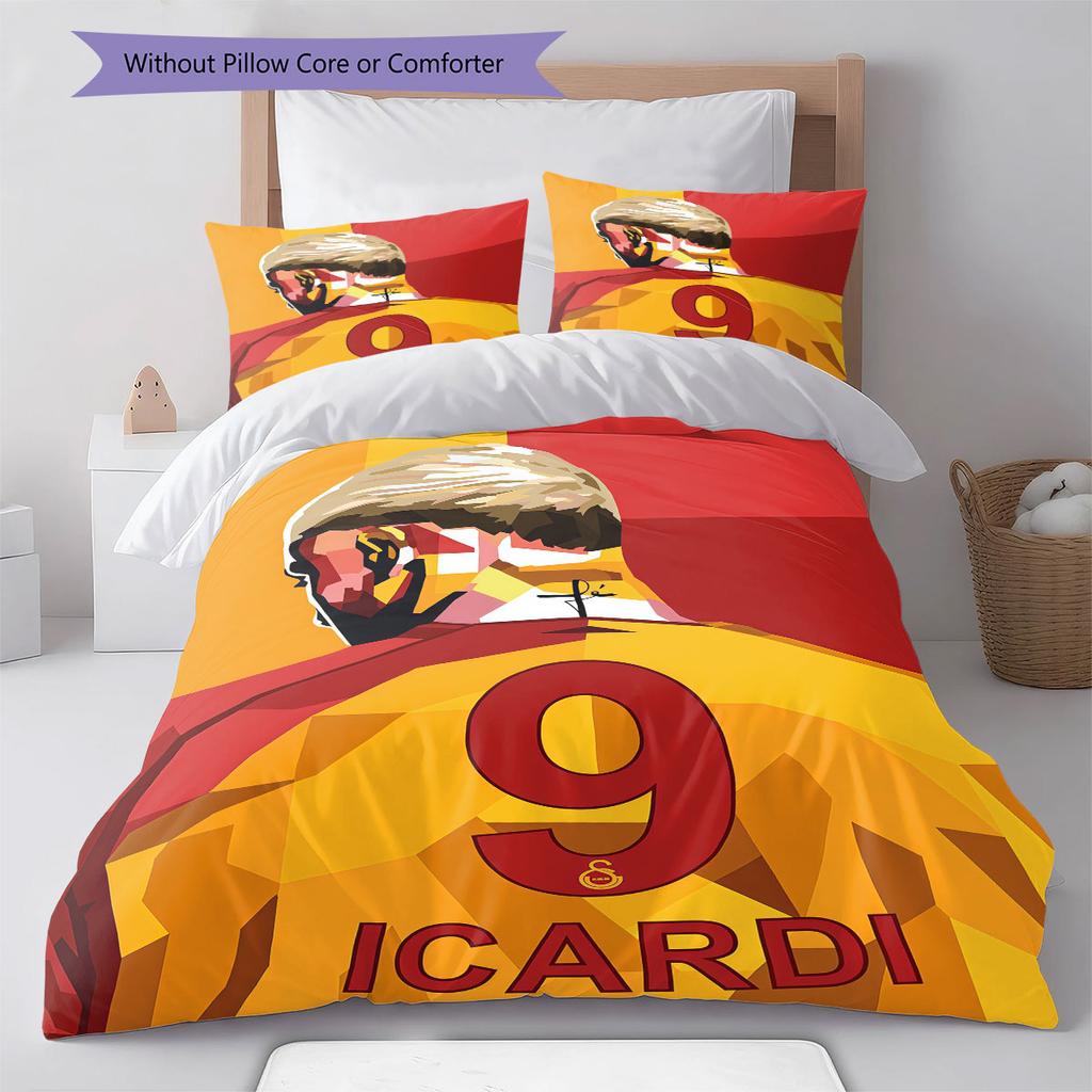 Galatasaray Blood Bedding Quilt Set Quilt Cover Pillowcase Home Decoration Birthday Gift (1 * duvet cover + 2 * pillowcase, without core)