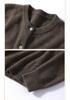 Yak Wool Women's Round Neck Cardigan - 2026 Autumn/Winter Solid Color Single-Breasted Sweater, Elegant Style