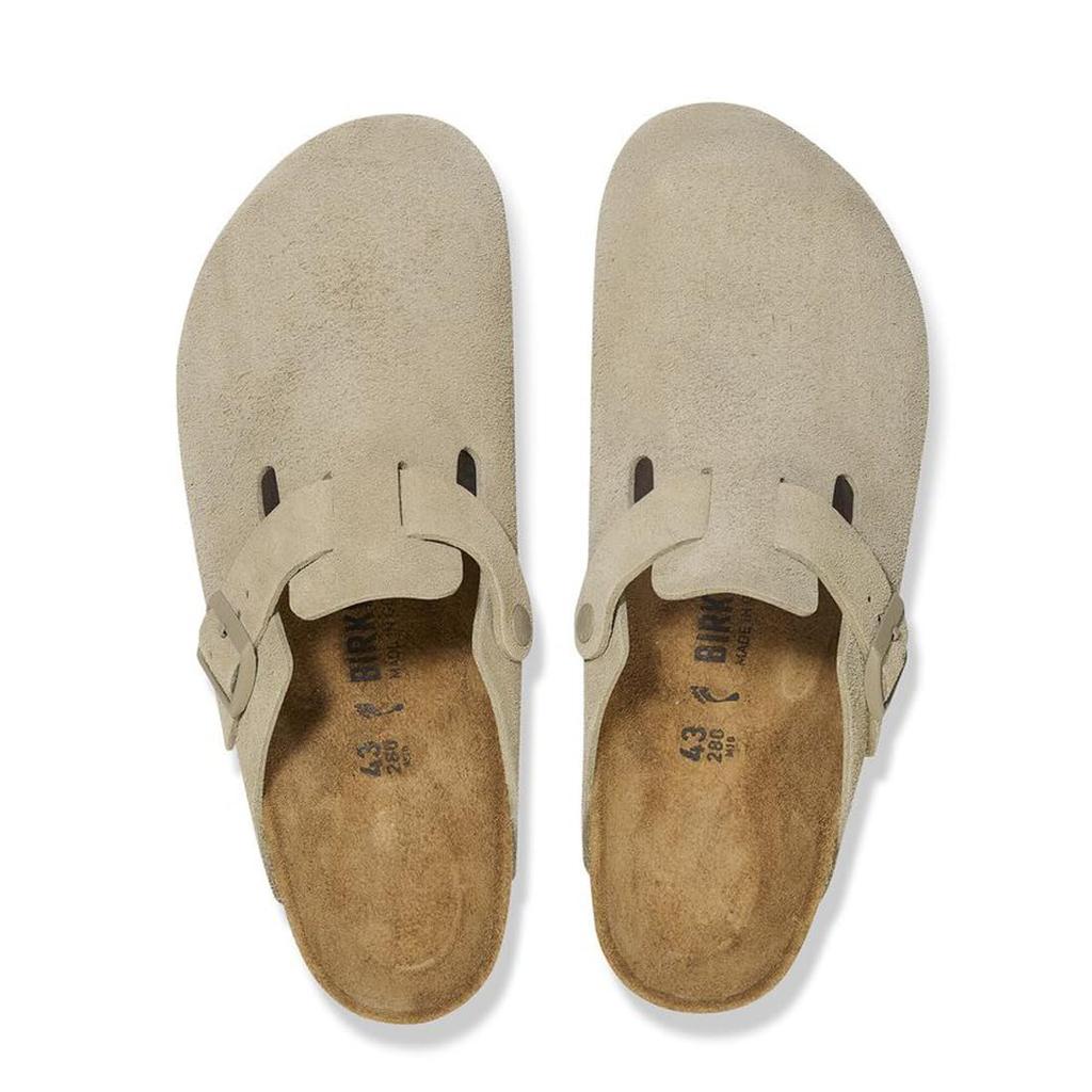 Boston Clog Sandals Shoes Suede Regular Width Khaki Unisex Men Women Birken Boston 1025788 [Birkenstock] Faded_Khaki EU42(27.0cm)