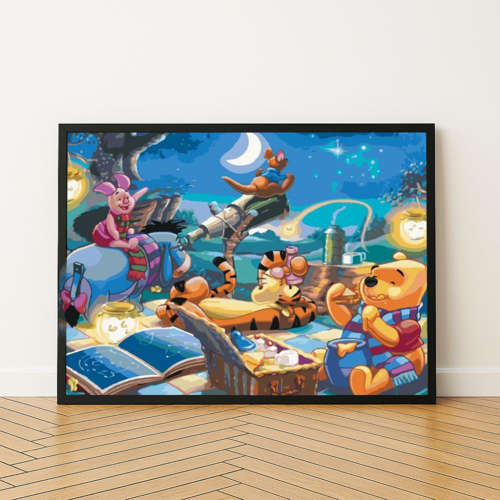 Malowanie Po Numerach Obrazy Do Malowania-Puchatek I Gwiazdy Disney 50X40Cm