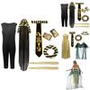 Egyptian Pharaoh Cleopatra Cosplay Costume With Polyester Fabric For Adults