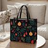 Christmas Pattern Tote Bag For Women Daily Use Large Capacity Fashionable Handbag For Holiday Shopping Travel Commute