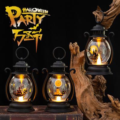 Jack-o'-lantern di Halloween Bambini Portano Piccola Luce Notturna Atmosfera Festa Decorazione Scena Layout Oggetti di Scena Decorazione LED