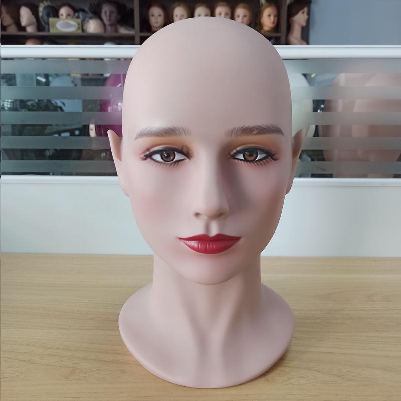 Female Mannequin Head for Wig, Makeup, and Hat Display