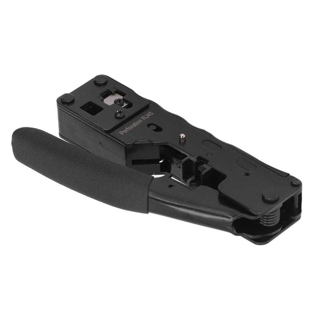 Zestaw szczypiec do zaciskania kabli z grzechotką Zaciskarka do kabli sieciowych Narzędzie do ściągania izolacji i cięcia z 10 szt. RJ