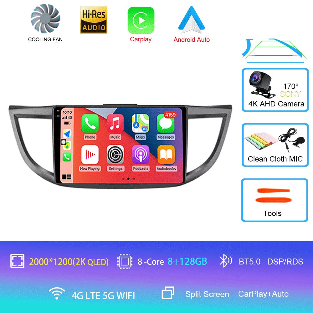 Android 14 Car Radio For Honda CRV CR-V 4 RM RE 2011 - 2018 Multimedia Video Player Navigation Stereo GPS No 2din 2 Din Dvd