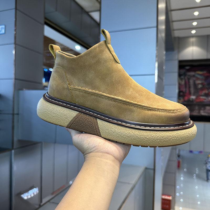 Martin boots spring and autumn new breathable leather surface platform retro casual shoes trendy shoes cr