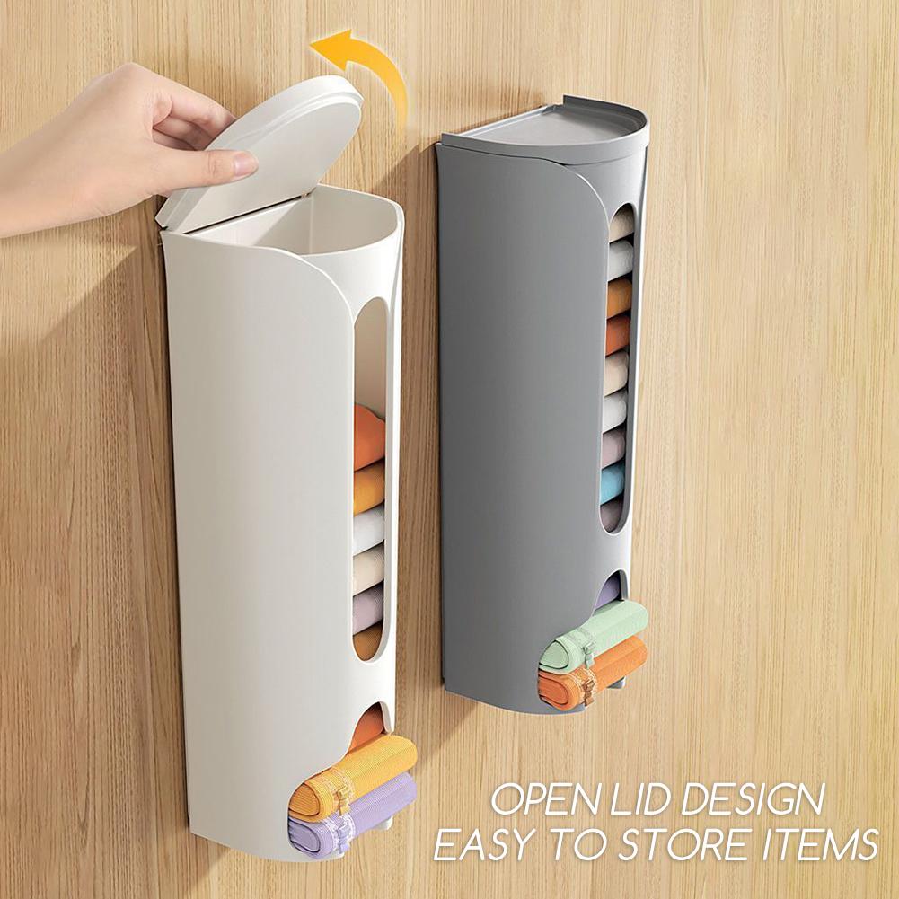 Underwear Sock Storage Box Grocery Drawer Organiser Pull Out Kitchen Garbage Bags Holder For Storing Socks Ties Plastic Bag