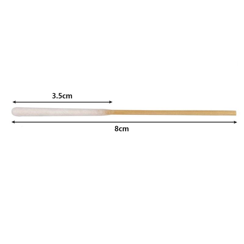 30/60Pcs Disposable Longer Cotton Swab Brush Lint Free Micro Brushes Wood Cotton