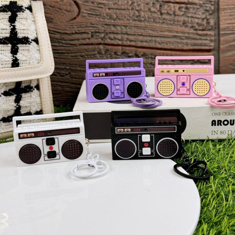 Retro Tape Recorder Mini Recording Keychain, Personalized Radio Couple Gift, Creative Pendant Decoration Ornament