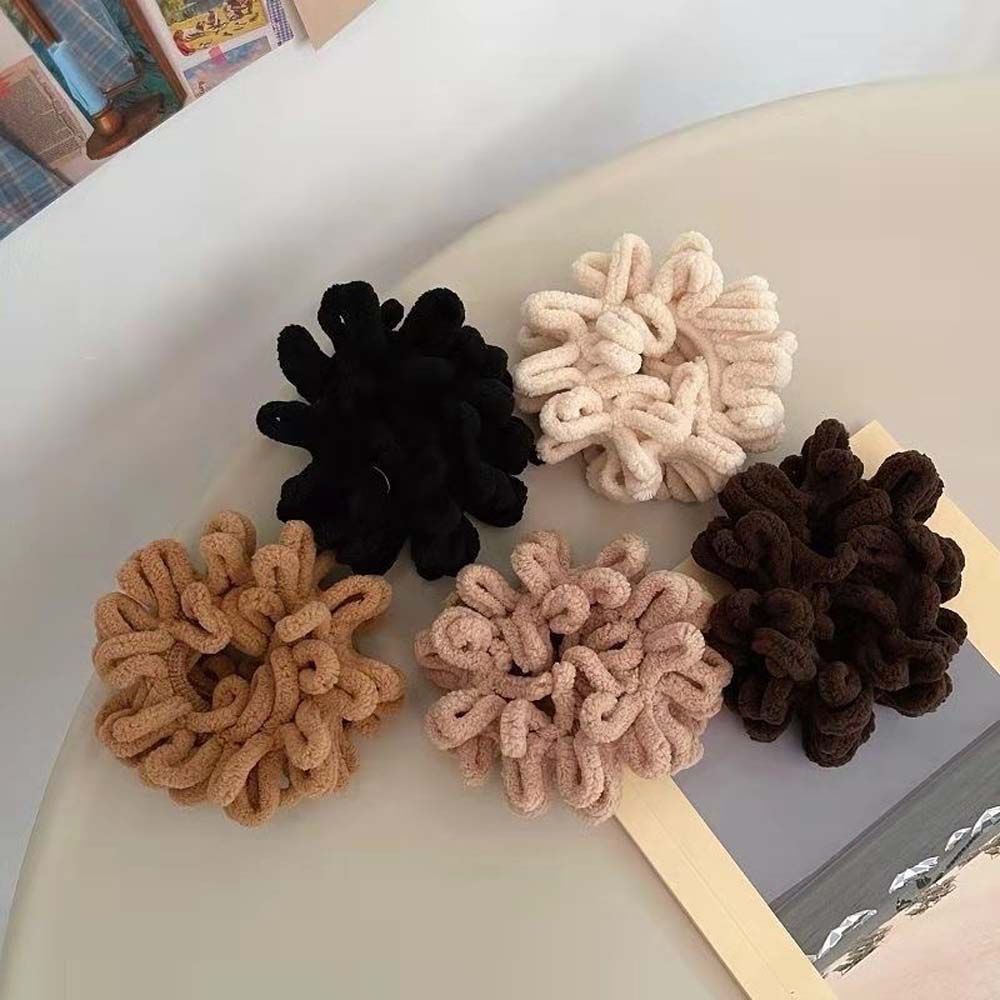 

Резинки для волос Bear Girls Solid Color, корейский стиль, пушистые бархатные резинки для волос, женские резинки для волос