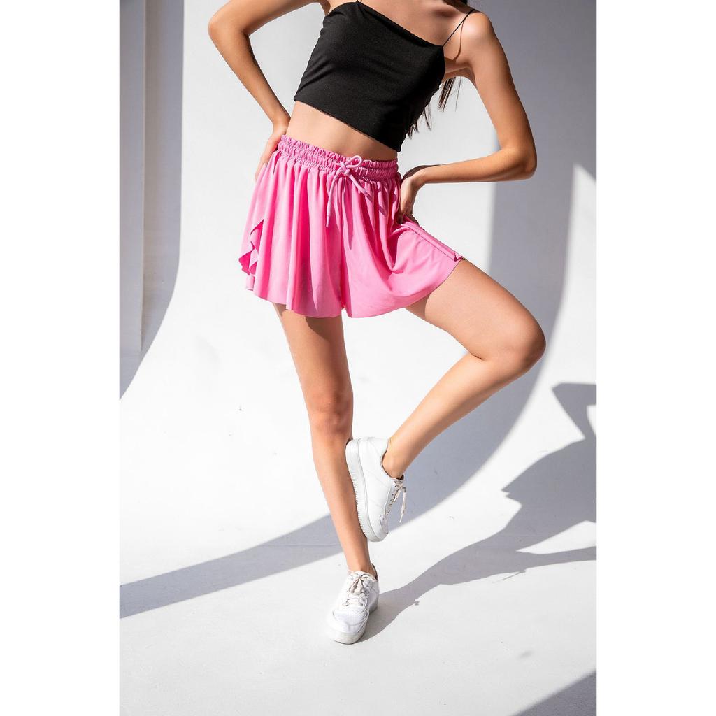 Black Loose-fit Tights Sports Shorts