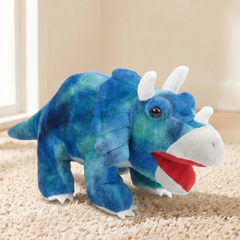 Simulation Jurassic Dinosaurier Plüschtiere Stofftiere Lebensecht Triceratopstyrannosaurus Pterosaurier Puppe Niedliche Schreibtisch-Haustiere Kindergeschenk