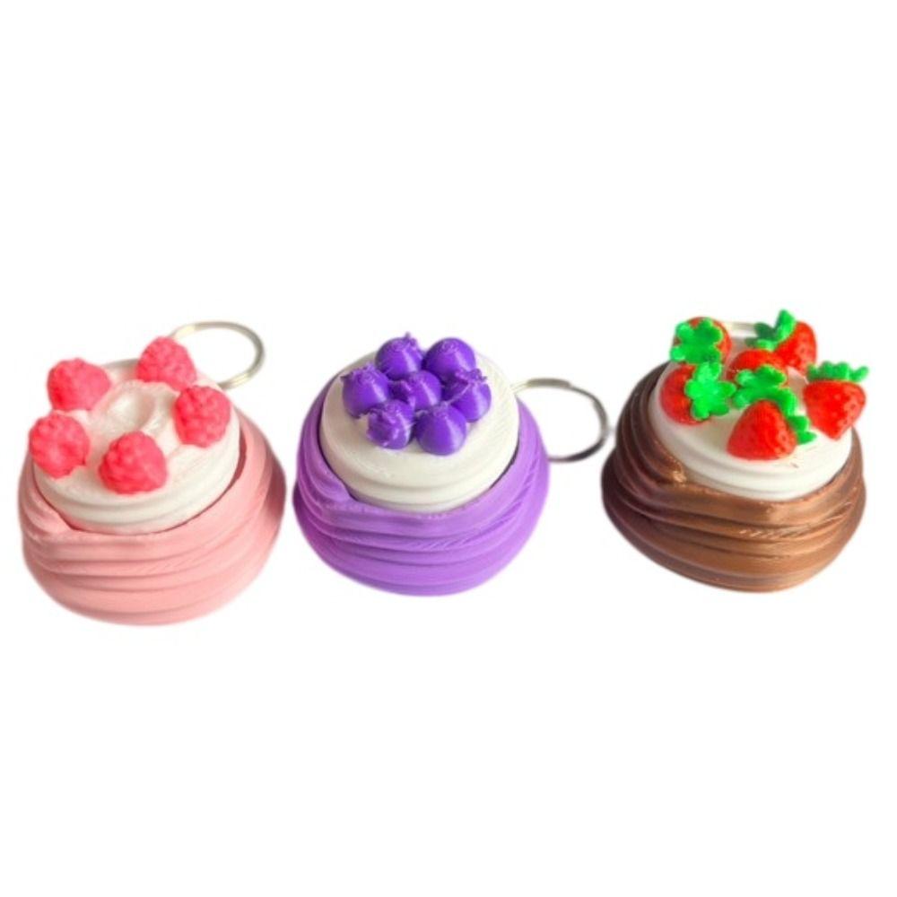 Simulated Cake Clicker Fidget 3D Printed Keyboard Fidget Keyring Clicker Key chain  Backpack