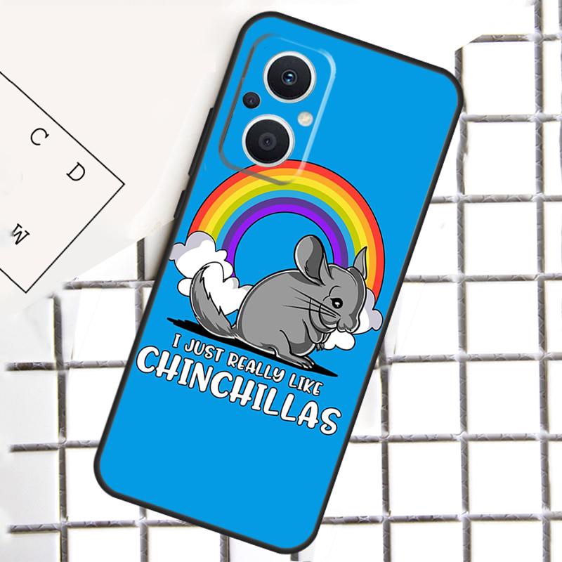 Cartoon Chinchilla Phone Case For OPPO Reno 12F 12 13 11 14 F 10 Pro 8T 7 8 Lite OPPO Find X8 X6 X5 Pro Cover